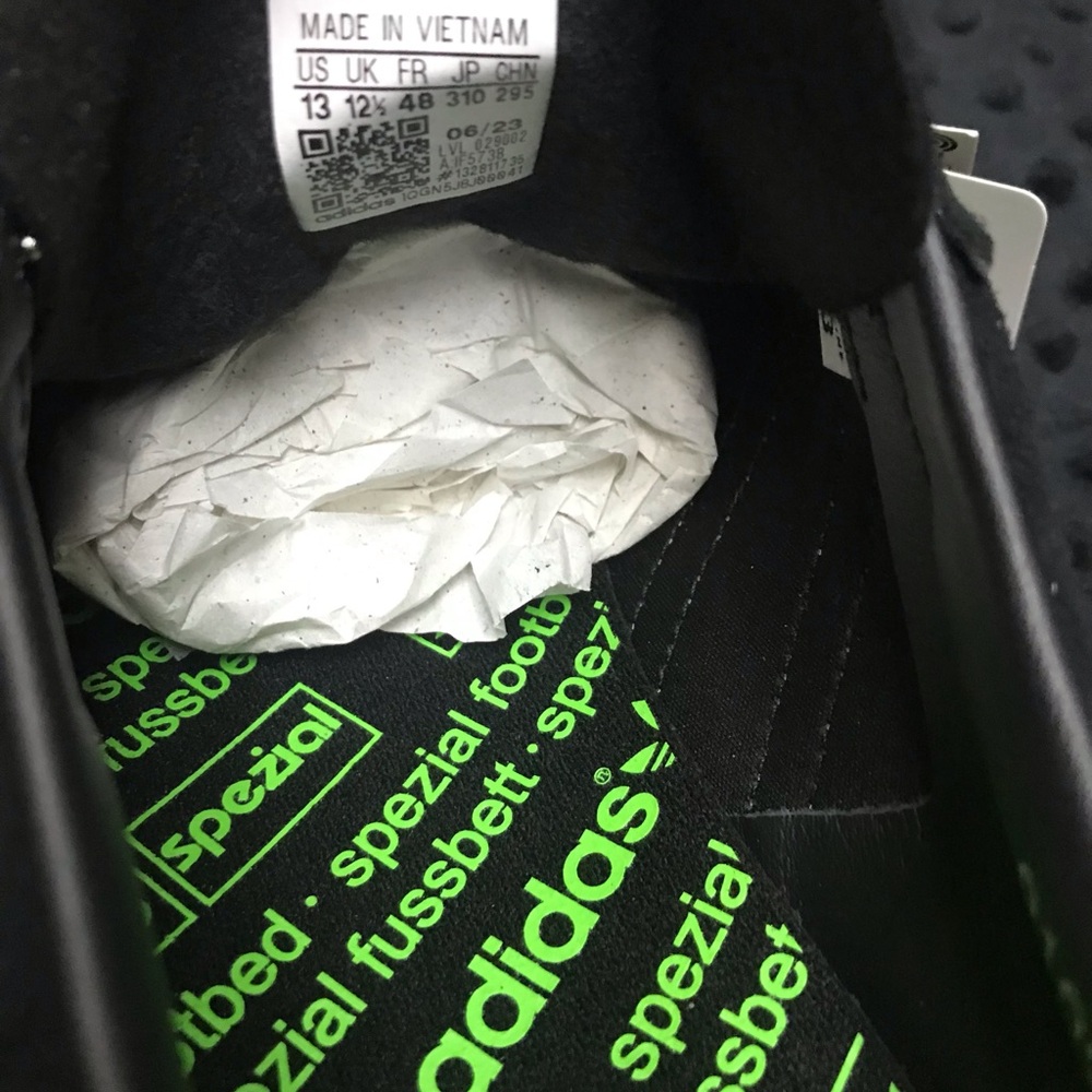 adidas Originals Samba Deco SPZL Black/Lucid Lime 13M IF5738 NWT DS OG BOX - Picture 10 of 14